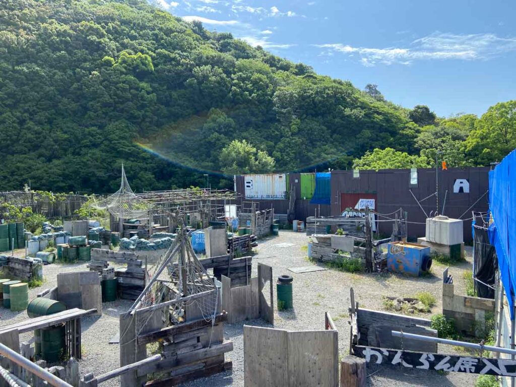 大阪のサバゲーフィールド「みさきサバゲー」の屋外フィールドイメージ